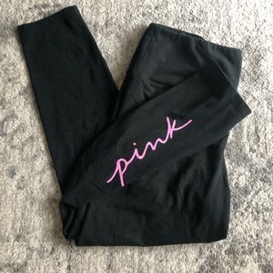 High waisted PINK leggings